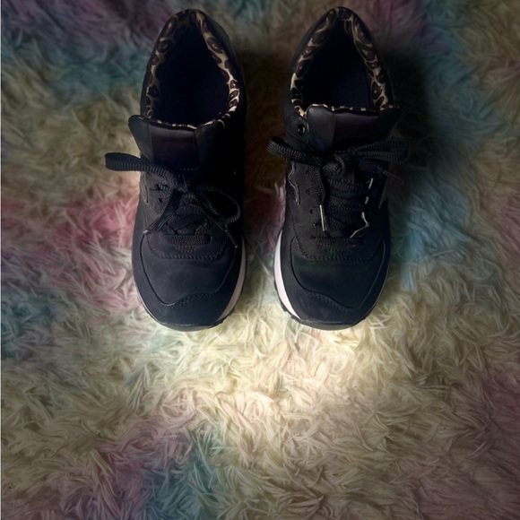 New Balance 574 Running Shoe Black Leopard Print WL574SPK Women Size US 8 - Picture 9 of 10